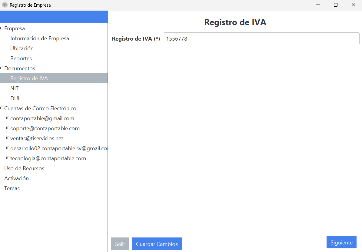 Registro de IVA obligatorio Registro de IVA